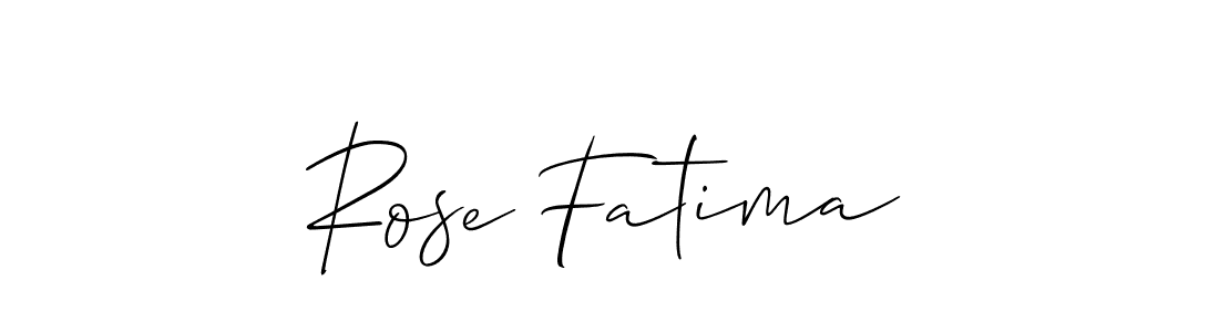 Allison_Script is a professional signature style that is perfect for those who want to add a touch of class to their signature. It is also a great choice for those who want to make their signature more unique. Get Rose Fatima name to fancy signature for free. Rose Fatima signature style 2 images and pictures png