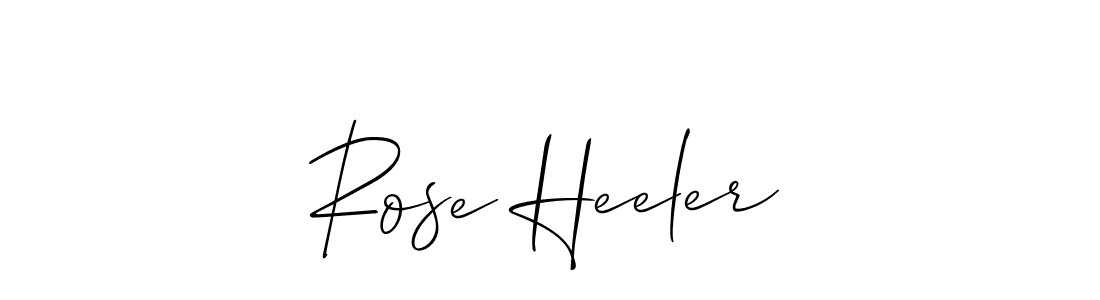 How to make Rose Heeler name signature. Use Allison_Script style for creating short signs online. This is the latest handwritten sign. Rose Heeler signature style 2 images and pictures png
