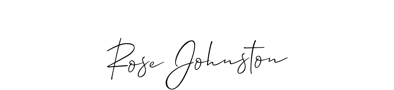 Rose Johnston stylish signature style. Best Handwritten Sign (Allison_Script) for my name. Handwritten Signature Collection Ideas for my name Rose Johnston. Rose Johnston signature style 2 images and pictures png