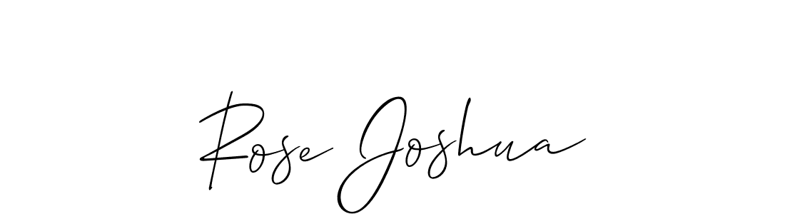 How to make Rose Joshua name signature. Use Allison_Script style for creating short signs online. This is the latest handwritten sign. Rose Joshua signature style 2 images and pictures png