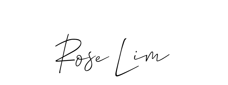 How to Draw Rose Lim signature style? Allison_Script is a latest design signature styles for name Rose Lim. Rose Lim signature style 2 images and pictures png