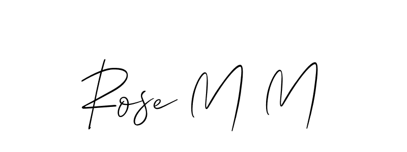 Also we have Rose M M name is the best signature style. Create professional handwritten signature collection using Allison_Script autograph style. Rose M M signature style 2 images and pictures png