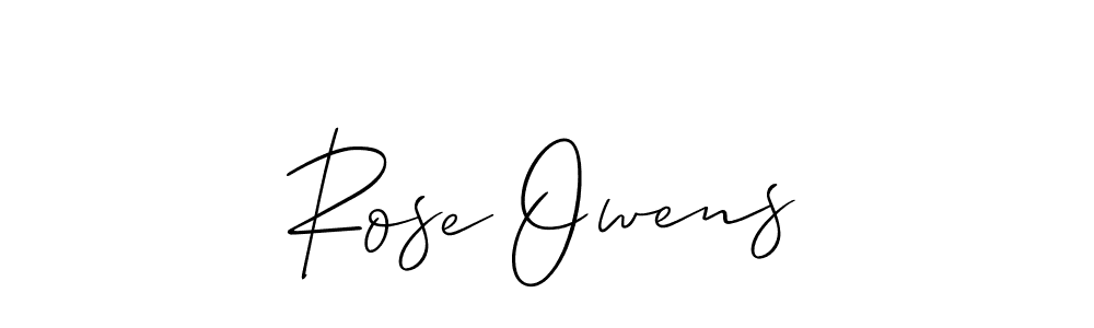 Make a beautiful signature design for name Rose Owens. With this signature (Allison_Script) style, you can create a handwritten signature for free. Rose Owens signature style 2 images and pictures png