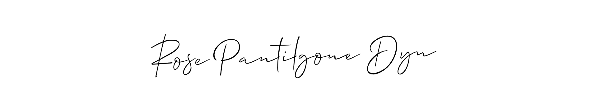 Design your own signature with our free online signature maker. With this signature software, you can create a handwritten (Allison_Script) signature for name Rose Pantilgone Dyn. Rose Pantilgone Dyn signature style 2 images and pictures png