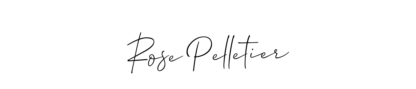 It looks lik you need a new signature style for name Rose Pelletier. Design unique handwritten (Allison_Script) signature with our free signature maker in just a few clicks. Rose Pelletier signature style 2 images and pictures png
