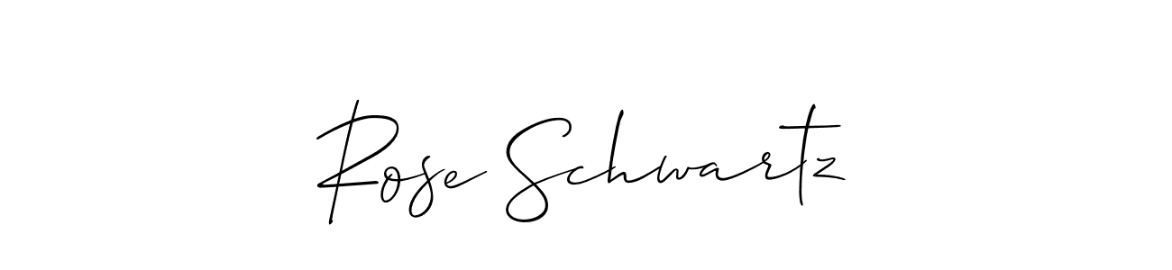 Also we have Rose Schwartz name is the best signature style. Create professional handwritten signature collection using Allison_Script autograph style. Rose Schwartz signature style 2 images and pictures png