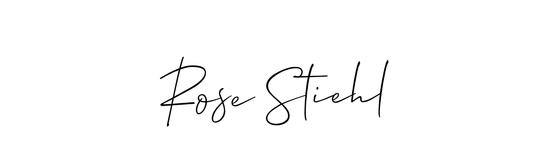 if you are searching for the best signature style for your name Rose Stiehl. so please give up your signature search. here we have designed multiple signature styles  using Allison_Script. Rose Stiehl signature style 2 images and pictures png
