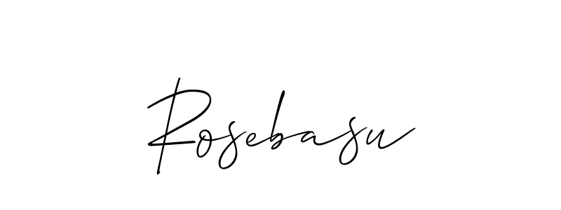 How to Draw Rosebasu signature style? Allison_Script is a latest design signature styles for name Rosebasu. Rosebasu signature style 2 images and pictures png