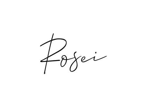 How to make Rosei signature? Allison_Script is a professional autograph style. Create handwritten signature for Rosei name. Rosei signature style 2 images and pictures png