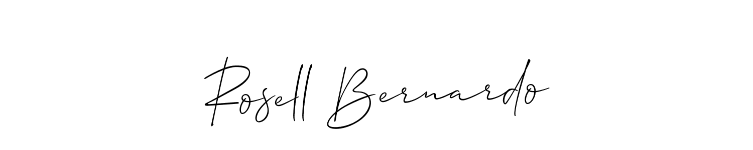 Best and Professional Signature Style for Rosell Bernardo. Allison_Script Best Signature Style Collection. Rosell Bernardo signature style 2 images and pictures png