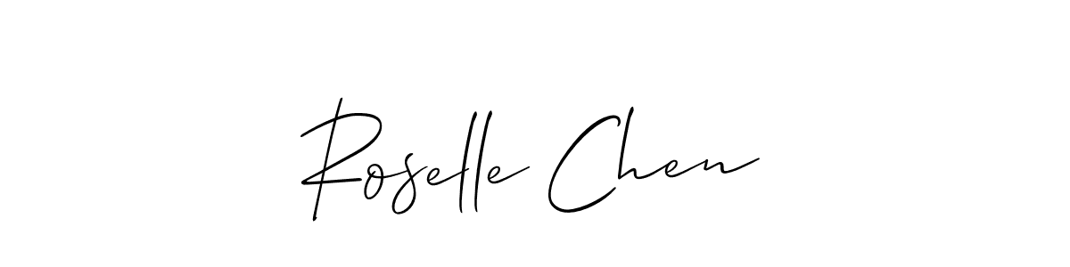 Best and Professional Signature Style for Roselle Chen. Allison_Script Best Signature Style Collection. Roselle Chen signature style 2 images and pictures png