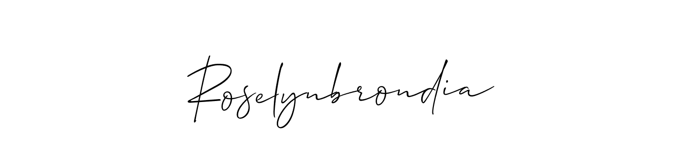 Once you've used our free online signature maker to create your best signature Allison_Script style, it's time to enjoy all of the benefits that Roselynbrondia name signing documents. Roselynbrondia signature style 2 images and pictures png