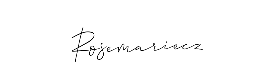 Once you've used our free online signature maker to create your best signature Allison_Script style, it's time to enjoy all of the benefits that Rosemariecz name signing documents. Rosemariecz signature style 2 images and pictures png