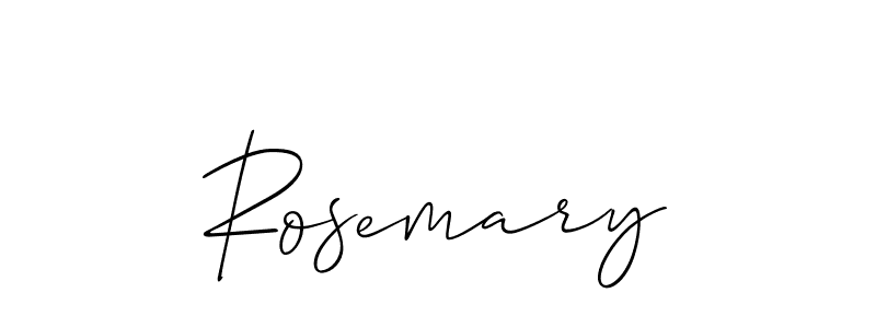 Create a beautiful signature design for name Rosemary. With this signature (Allison_Script) fonts, you can make a handwritten signature for free. Rosemary signature style 2 images and pictures png