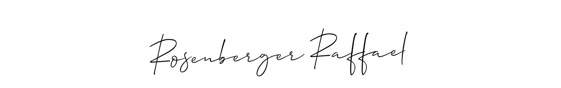 How to make Rosenberger Raffael signature? Allison_Script is a professional autograph style. Create handwritten signature for Rosenberger Raffael name. Rosenberger Raffael signature style 2 images and pictures png