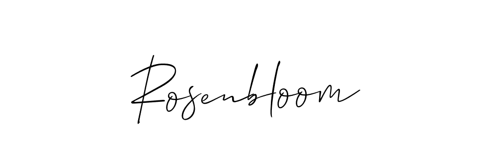 Design your own signature with our free online signature maker. With this signature software, you can create a handwritten (Allison_Script) signature for name Rosenbloom. Rosenbloom signature style 2 images and pictures png