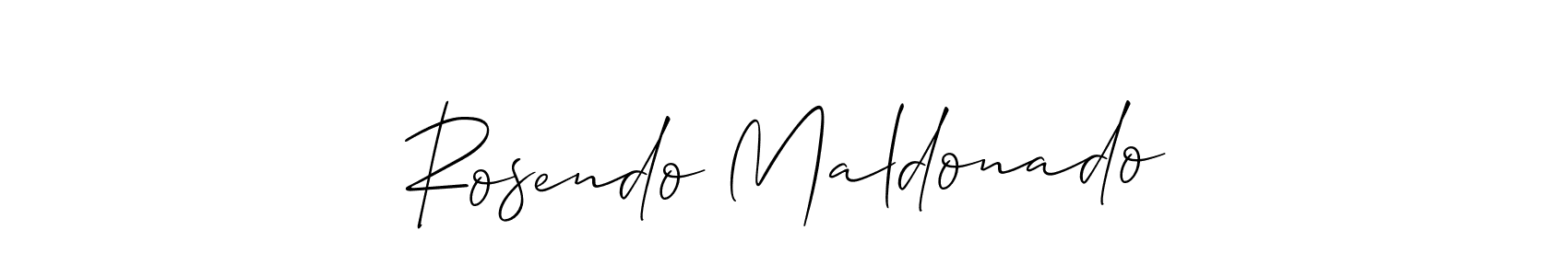 Also we have Rosendo Maldonado name is the best signature style. Create professional handwritten signature collection using Allison_Script autograph style. Rosendo Maldonado signature style 2 images and pictures png