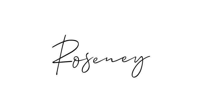 Once you've used our free online signature maker to create your best signature Allison_Script style, it's time to enjoy all of the benefits that Roseney name signing documents. Roseney signature style 2 images and pictures png