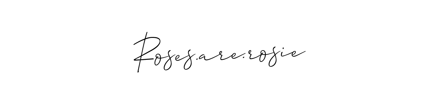 Design your own signature with our free online signature maker. With this signature software, you can create a handwritten (Allison_Script) signature for name Roses.are.rosie. Roses.are.rosie signature style 2 images and pictures png