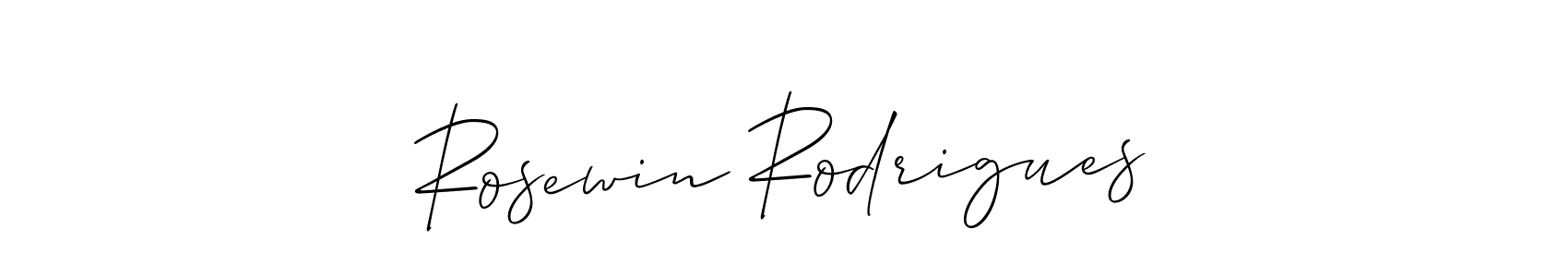 You can use this online signature creator to create a handwritten signature for the name Rosewin Rodrigues. This is the best online autograph maker. Rosewin Rodrigues signature style 2 images and pictures png