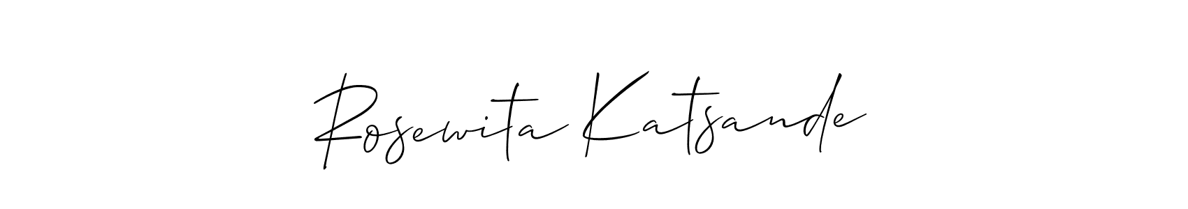 Similarly Allison_Script is the best handwritten signature design. Signature creator online .You can use it as an online autograph creator for name Rosewita Katsande. Rosewita Katsande signature style 2 images and pictures png
