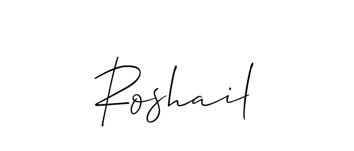 Make a short Roshail signature style. Manage your documents anywhere anytime using Allison_Script. Create and add eSignatures, submit forms, share and send files easily. Roshail signature style 2 images and pictures png