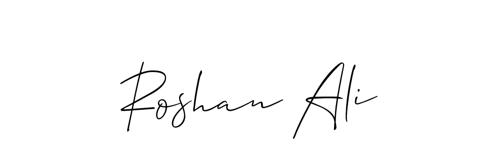 Design your own signature with our free online signature maker. With this signature software, you can create a handwritten (Allison_Script) signature for name Roshan Ali. Roshan Ali signature style 2 images and pictures png