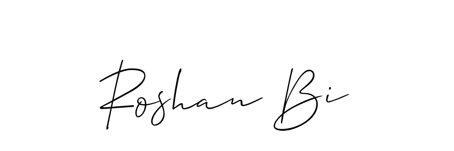 Create a beautiful signature design for name Roshan Bi. With this signature (Allison_Script) fonts, you can make a handwritten signature for free. Roshan Bi signature style 2 images and pictures png