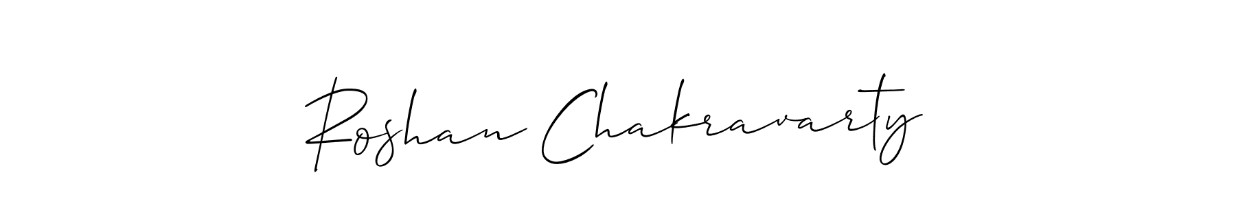 Similarly Allison_Script is the best handwritten signature design. Signature creator online .You can use it as an online autograph creator for name Roshan Chakravarty. Roshan Chakravarty signature style 2 images and pictures png