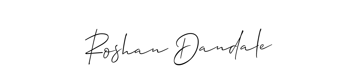 This is the best signature style for the Roshan Dandale name. Also you like these signature font (Allison_Script). Mix name signature. Roshan Dandale signature style 2 images and pictures png
