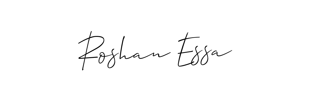 How to Draw Roshan Essa signature style? Allison_Script is a latest design signature styles for name Roshan Essa. Roshan Essa signature style 2 images and pictures png