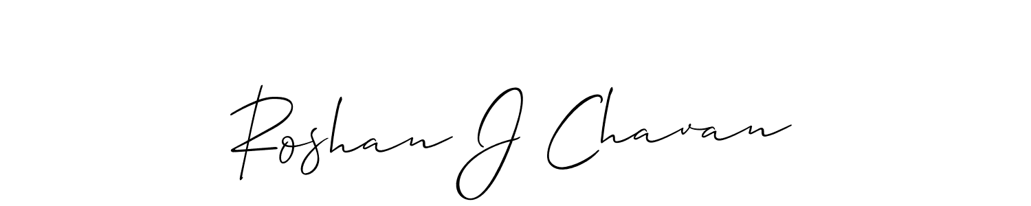 Design your own signature with our free online signature maker. With this signature software, you can create a handwritten (Allison_Script) signature for name Roshan J Chavan. Roshan J Chavan signature style 2 images and pictures png