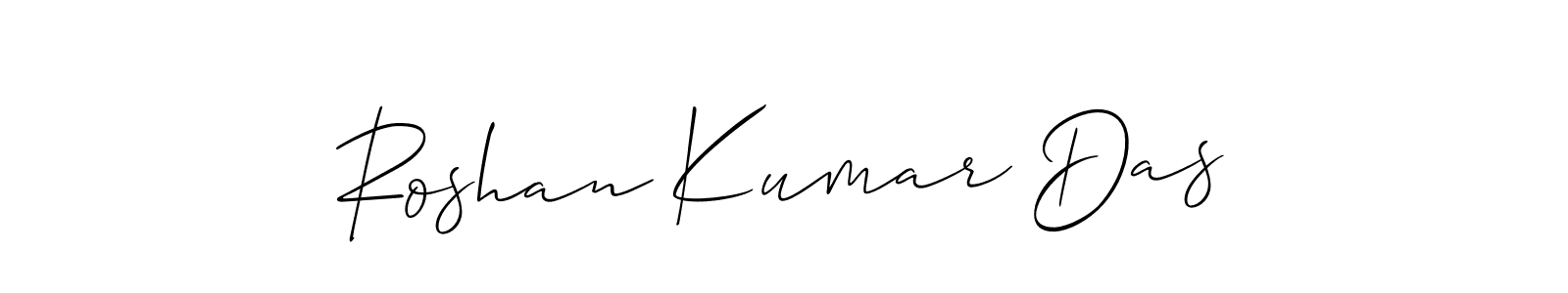 Use a signature maker to create a handwritten signature online. With this signature software, you can design (Allison_Script) your own signature for name Roshan Kumar Das. Roshan Kumar Das signature style 2 images and pictures png