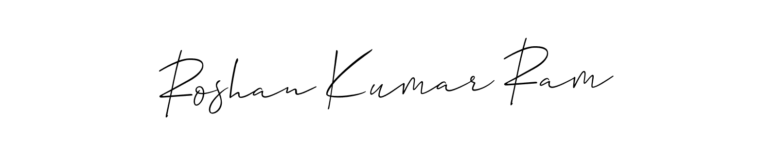 Make a beautiful signature design for name Roshan Kumar Ram. Use this online signature maker to create a handwritten signature for free. Roshan Kumar Ram signature style 2 images and pictures png