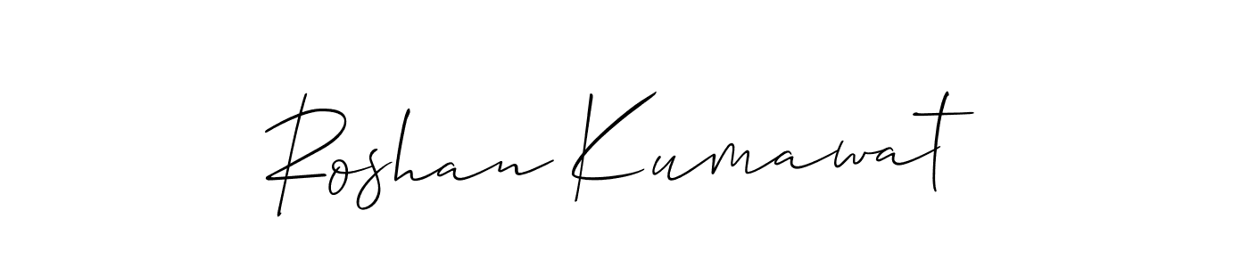 Make a beautiful signature design for name Roshan Kumawat. Use this online signature maker to create a handwritten signature for free. Roshan Kumawat signature style 2 images and pictures png