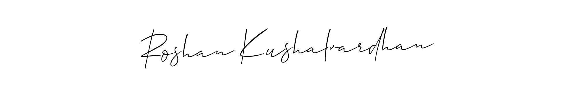 You can use this online signature creator to create a handwritten signature for the name Roshan Kushalvardhan. This is the best online autograph maker. Roshan Kushalvardhan signature style 2 images and pictures png