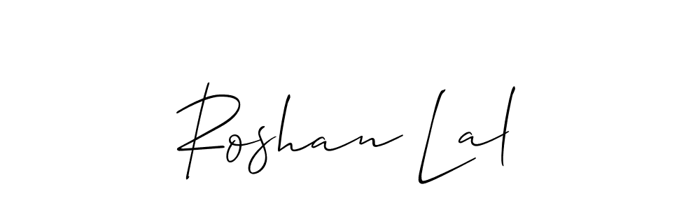 This is the best signature style for the Roshan Lal name. Also you like these signature font (Allison_Script). Mix name signature. Roshan Lal signature style 2 images and pictures png