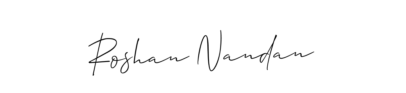 Best and Professional Signature Style for Roshan Nandan. Allison_Script Best Signature Style Collection. Roshan Nandan signature style 2 images and pictures png