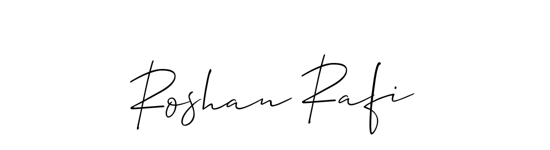 Make a short Roshan Rafi signature style. Manage your documents anywhere anytime using Allison_Script. Create and add eSignatures, submit forms, share and send files easily. Roshan Rafi signature style 2 images and pictures png