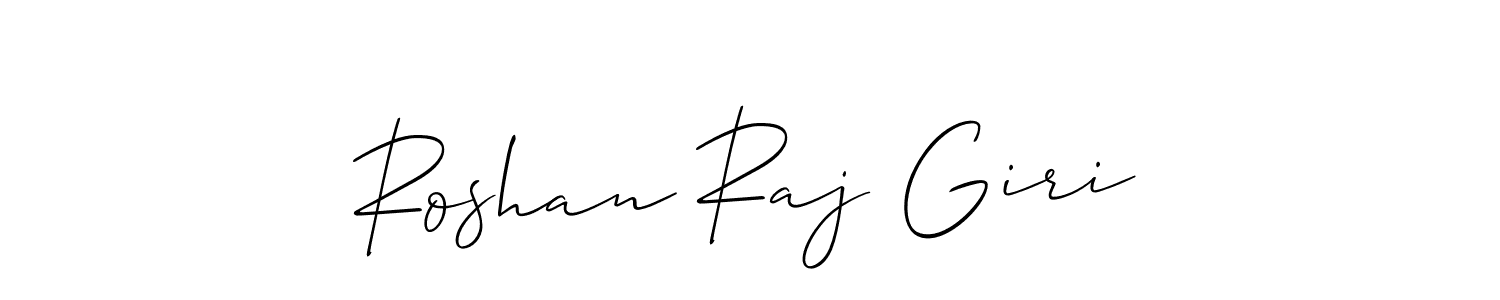 Similarly Allison_Script is the best handwritten signature design. Signature creator online .You can use it as an online autograph creator for name Roshan Raj Giri. Roshan Raj Giri signature style 2 images and pictures png