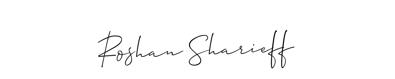See photos of Roshan Sharieff official signature by Spectra . Check more albums & portfolios. Read reviews & check more about Allison_Script font. Roshan Sharieff signature style 2 images and pictures png