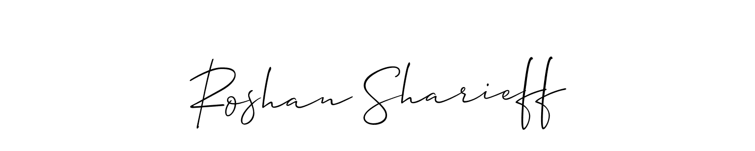 You can use this online signature creator to create a handwritten signature for the name Roshan Sharieff. This is the best online autograph maker. Roshan Sharieff signature style 2 images and pictures png