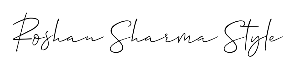 Transform the name Roshan Sharma Style into a signature masterpiece using Allison_Script font. Ideal for photographers, artists, and creators looking for watermarks. Roshan Sharma Style signature style 2 images and pictures png