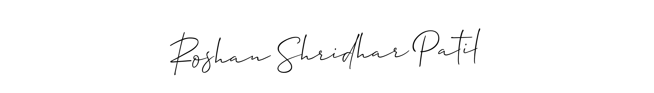 Similarly Allison_Script is the best handwritten signature design. Signature creator online .You can use it as an online autograph creator for name Roshan Shridhar Patil. Roshan Shridhar Patil signature style 2 images and pictures png