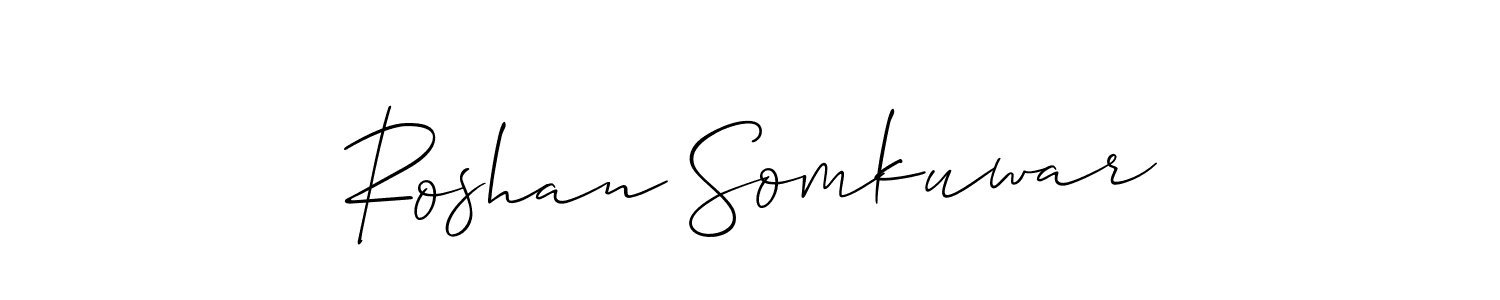 How to Draw Roshan Somkuwar signature style? Allison_Script is a latest design signature styles for name Roshan Somkuwar. Roshan Somkuwar signature style 2 images and pictures png