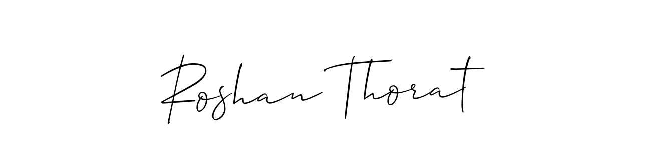 Similarly Allison_Script is the best handwritten signature design. Signature creator online .You can use it as an online autograph creator for name Roshan Thorat. Roshan Thorat signature style 2 images and pictures png