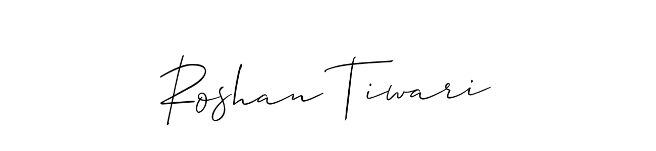 Design your own signature with our free online signature maker. With this signature software, you can create a handwritten (Allison_Script) signature for name Roshan Tiwari. Roshan Tiwari signature style 2 images and pictures png