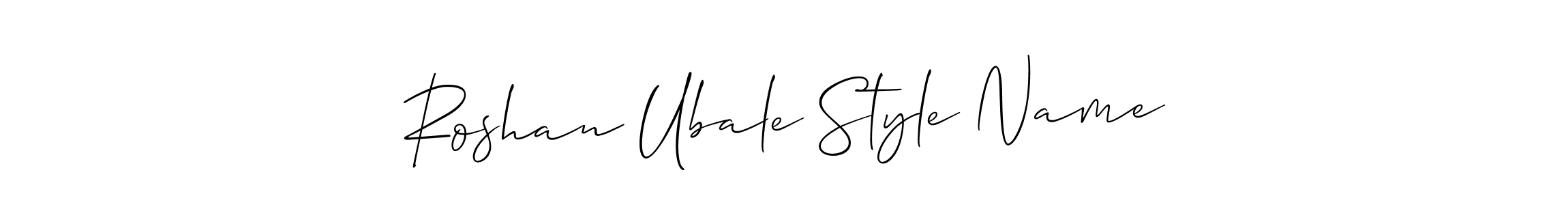 Make a short Roshan Ubale Style Name signature style. Manage your documents anywhere anytime using Allison_Script. Create and add eSignatures, submit forms, share and send files easily. Roshan Ubale Style Name signature style 2 images and pictures png