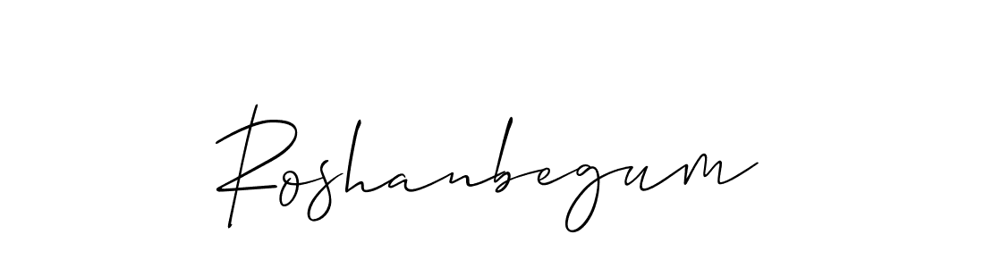 Create a beautiful signature design for name Roshanbegum. With this signature (Allison_Script) fonts, you can make a handwritten signature for free. Roshanbegum signature style 2 images and pictures png