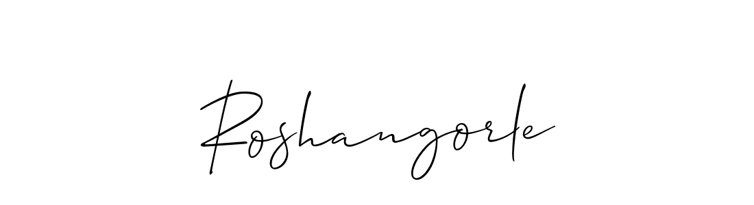Make a short Roshangorle signature style. Manage your documents anywhere anytime using Allison_Script. Create and add eSignatures, submit forms, share and send files easily. Roshangorle signature style 2 images and pictures png